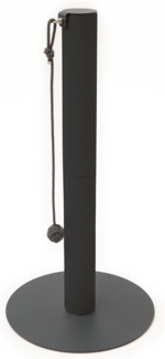 LucyBalu Kratzsäule PAPERPOLE freistehende Katzen Kratzsäule, Kratzstamm mit Spielball, Kratzbaum mit Papierseil, stabiler Kratzturm für alle Katzenrassen