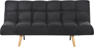 3-Sitzer Schlafsofa Bouclé schwarz INGARO