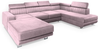 Masseno Ecksofa SIENA mit Schlaffunktion U-Form, Sofa mit Bettkasten