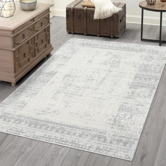 Carpet City Teppich ANTIK232, rechteckig, Höhe: 10 mm, Kurzflor, 3D-Optik, Klassisch-Modern für Wohnzimmer, Schlafzimmer