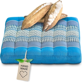 livasia Sitzkissen Sitzkissen 35 cm, vegan und handgefertigt, 35x35x6cm, Kapok