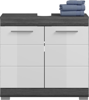 furnling Waschbeckenunterschrank Scott 2 Türen, Unterschrank, Badkommode, Badschrank, Breite 60 cm