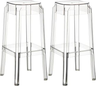 2er Set Barhocker Fox transparent