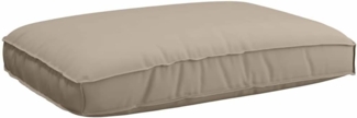 vidaXL Palettenkissen für geeigneten Sitz Taupe 120 x 80 x 12 cm 42001573