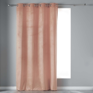 Douceur d'Intérieur, Ösenvorhang (140x240 cm) Velvetine Dragée, Velours