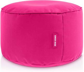 Green Bean© Sitzsack-Hocker 25x45 cm mit EPS-Perlen Füllung - Fußhocker Fußkissen Sitz-Pouf für Sitzsäcke - Bodenkissen für Kinder und Erwachsene - Fußablage Sitzkissen Sitzhocker Pink