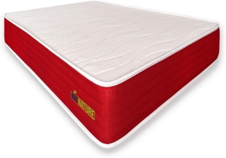 Matnature EcoNature | Antibakterielle Matratze, hoher Komfort, hohe Dichte, wendbar für den Winter, Sommer, Milben (150x180 cm)