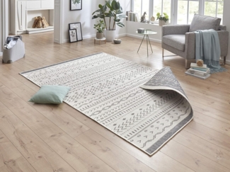 NORTHRUGS Teppich Kuba Wendeteppich, rechteckig, Höhe: 5 mm, In-& Outdoor, Wetterfest, Balkon, Läufer, Wohnzimmer, Wasserfest
