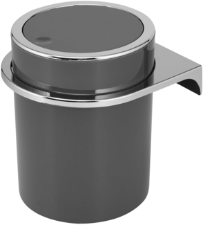 bremermann Kosmetikeimer SAVONA inkl. Wandhalterung 5,5 Liter, rund grau