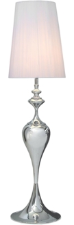riess-ambiente Stehlampe LUCIE 160cm weiß, ohne Leuchtmittel, Wohnzimmer · Metall · Barock · Esszimmer