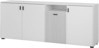 Sideboard Merced in weiß matt 200 cm