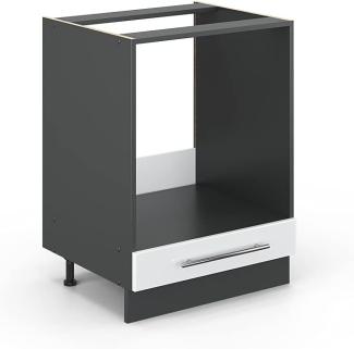 Herdumbauschrank Fame-Line Weiß Hochglanz 60 cm ohne Arbeitsplatte Vicco