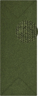 Northrugs Trenzado In- & Outdoor Teppich Wetterfest – Pflegeleicht Handmade-Look für Innen und Außen Gewebter Outdoorteppich Läufer für Balkon, Terrasse, Wohnzimmer, Garten – Grün, 80x200