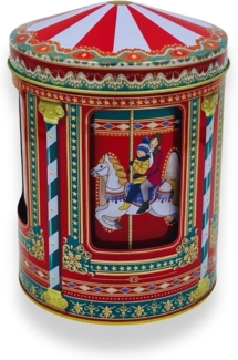 MediMuc Keksdose Spieluhrdose Winter Karussell