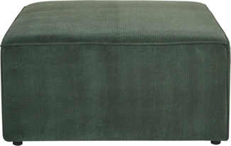 Ottomane LEMVIG Cord Dunkelgrün