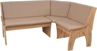 Eckbank mit Truhenfunktion "Köln" eiche/cappuccino