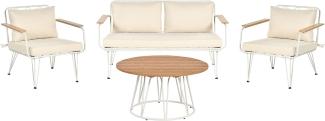 Garten Lounge MONTESILVANO Metall Helles Beige