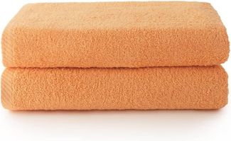 Top Towel - Plus - Große Badetücher - Badetücher - 2 Duschtücher - 100x150 cm 100 % Baumwolle - Papaya
