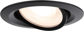 Paulmann 92460 Einbauleuchte LED Nova Plus schwenkbar IP65 93mm schwarz