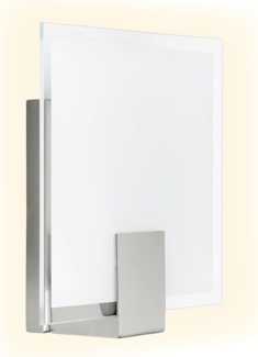 Brilliant Wandleuchte Brilliant Sonian 90324/13 Wandleuchte E14 40 W LED Edelstahl, Weiß