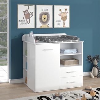 Wickelkommode Lea Weiß 113 x 100 cm Vicco
