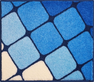 Grund Badteppich Shanga blau Größe 50x60 cm