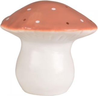 Mittelgrosses LED Nachtlicht, Pilz, 26x20 cm, in der Farbe terrakotta, «Made in Germany», von Egmont Toys