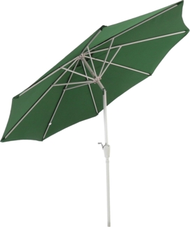 Mendler 'N19' Sonnenschirm, neigbar, Polyester / Aluminium, Grün, Ø 300 cm