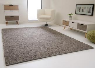 Handweb Teppich Lech, Farbe: grau, Größe: 170x240 cm