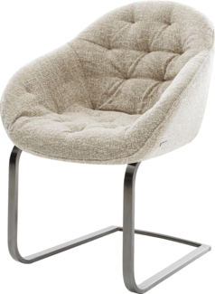 Freischwinger Gaio-Flex Webstoff Soft Beige Freischwinger flach Graphit