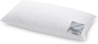 HANSKRUCHEN Daunenkissen DIAMANT, Füllung: 90% Daunen, 10% Federn, Bezug: 100% Baumwolle, allergikerfreundlich