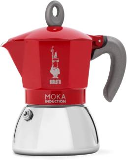 Bialetti New Moka Induction Espresso-Kocher 6 Tassen rot