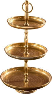 riess-ambiente Dekoetagere ORIENT 47cm gold (Einzelartikel, 1 St), Metall · Küche · Wohnzimmer · Obst · Schmuck