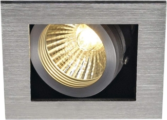 SLV KADUX 1 GU10 Downlight, eckig, alu brushed, max. 50W - Downlights