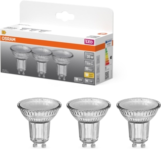 Osram LED-Spot Reflektor Star PAR16 35,2700 K warmweiß, 2,4 W, GU10, 36°, 230 lm, 15.000h, für Spotbeleuchtung, Akzentlicht, Vitrinen, Schaufenster