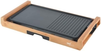 Melchioni 'Family Bamboo Grill' Elektrogrill, 1800 W, Bambus/Schwarz, Einheitsgröße