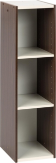 Marke Amazon– Movian, Aufbewahrungsschrank/Bücherregal/Akzentschrank mit 3 Ablagen aus Holz,Modular, Wohnzimmer, Schlafzimmer, Büro – Space Saving Shelf UB-9025 – Braun & Weiß
