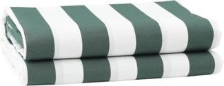 vidaXL Markisenstoff Grün und Weiß, 10 x 1,6 m 42000833