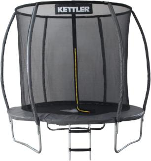 KETTLER Outdoor Trampolin JUMP inkl. Sicherheitsnetz, Schwarz/Grau, Ø 244 cm