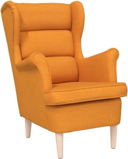 vidaXL Sessel Dunkelgelb 74x84x100 cm Stoff 4016904