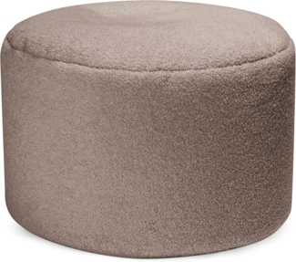 Sitting Point Sitzsack Wooly DOT. COM Fellimitat in Taupe