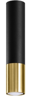 Sollux Deckenleuchte Loopez schwarz/golden
