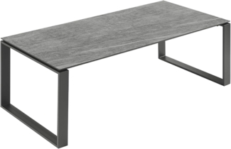 riess-ambiente Gartentisch FLOATING 210cm anthrazit - Keramik, Kufen-Metallgestell, wetterfest (Einzelartikel, 1-St), Garten · Outdoor Esstisch · Terrasse · Industrial · 8+ Sitzplätze