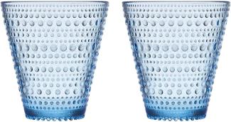 Iittala Glas Kastehelmi Aqua (Groß) (2-teilig) 1025714