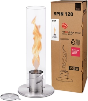 Höfats Spin 120 Tischfeuer 70 cm silber