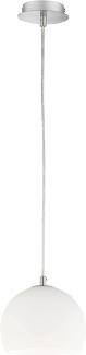 Fischer & Honsel 60586 Pendelleuchte Bow 20cm Nickel matt Opal E27