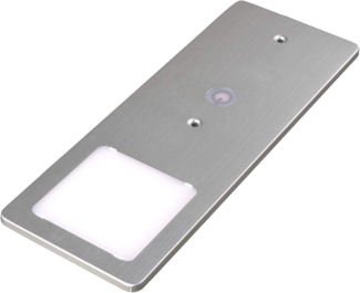 kalb LED Unterbauleuchte silber 5W - sehr flache Küchenleuchte mit Touch-Dimmfunktion, 1er Set warmweiß, warmweiss