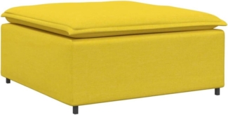 vidaXL Modulares Sofa Fußhocker-Modul Hellgelb 100x100x48 cm 4104485
