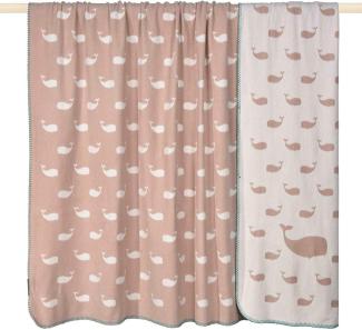 pad Babydecke Whale Wal Pink (75x100 cm) 10501-M40-7510