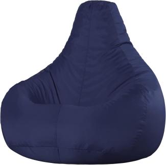 Bean Bag Bazaar Gaming Sitzsack „Recliner“, Gamer Sitzsack für Erwachsene und Kinder, Indoor Outdoor Sitzsack Sessel Gaming mit Füllung (Sitzsack, Dunkelblau)